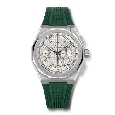 Montre Zenith Defy Skyline Chronographe El-Primero automatique cadran argenté bracelet acier 42 mm