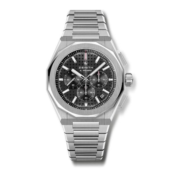 Montre Zenith Defy Skyline Chronographe El-Primero automatique cadran noir bracelet acier 42 mm