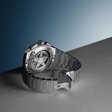 Montre Zenith Defy Skyline Chronographe El-Primero automatique cadran noir bracelet acier 42 mm