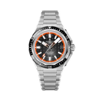Montre Zenith Defy Extreme Diver El-Primero automatique cadran noir bracelet titane 42,5 mm