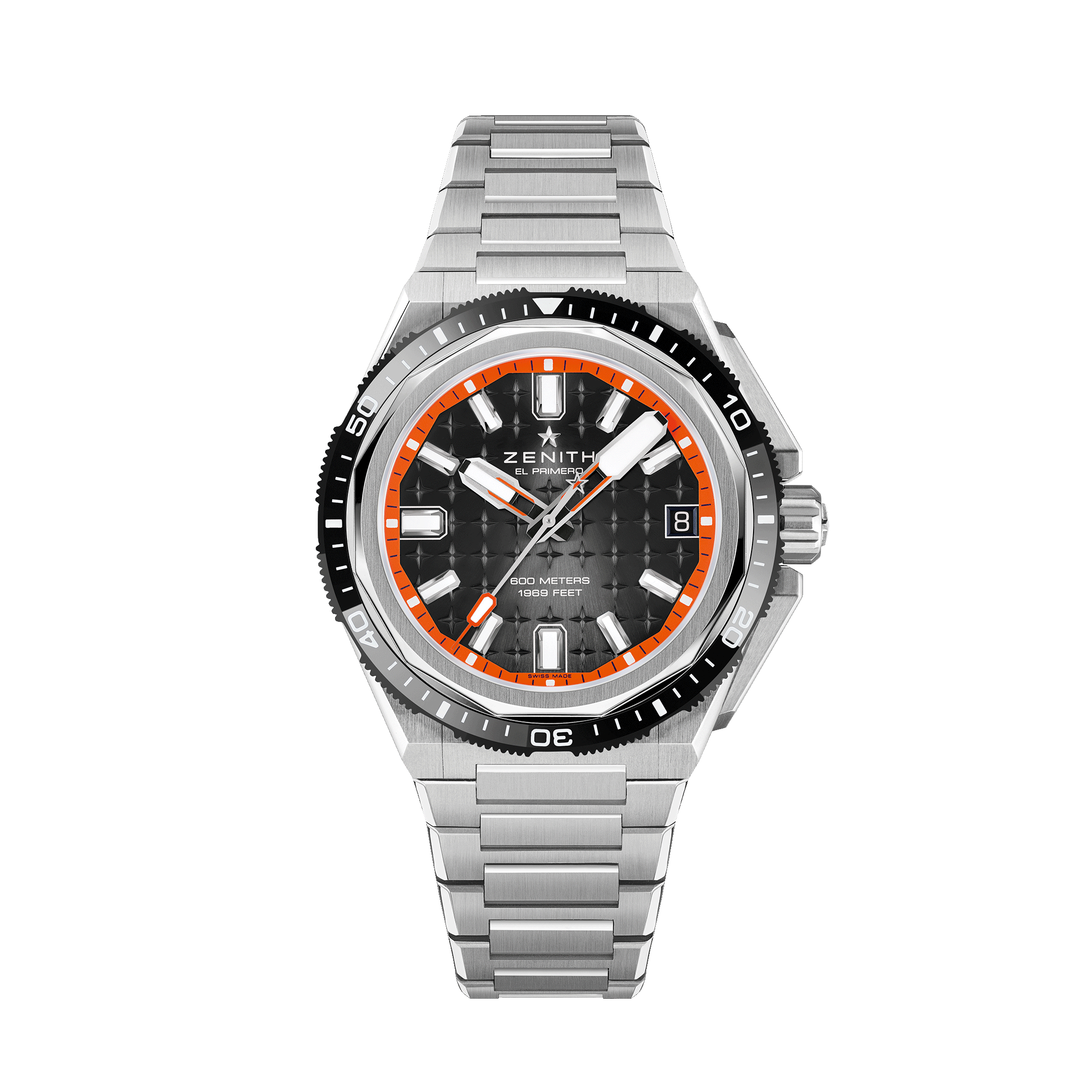 Zenith Defy Extreme Diver El-Primero automatic black dial titanium bracelet 42,5 mm