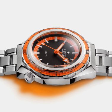 Montre Zenith Defy Revival A3648 automatique cadran noir bracelet acier 37 mm