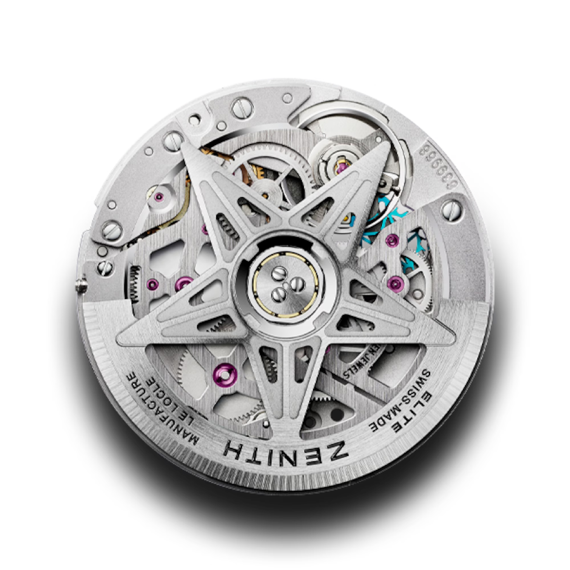 Montre Zenith Defy Revival A3648 automatique cadran noir bracelet acier 37 mm
