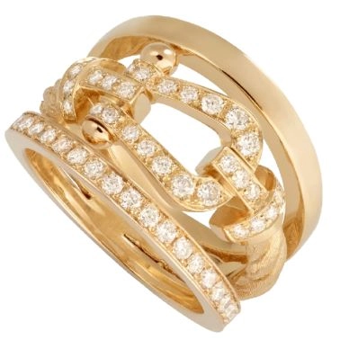 Bague Fred Force 10 en or jaune et diamants