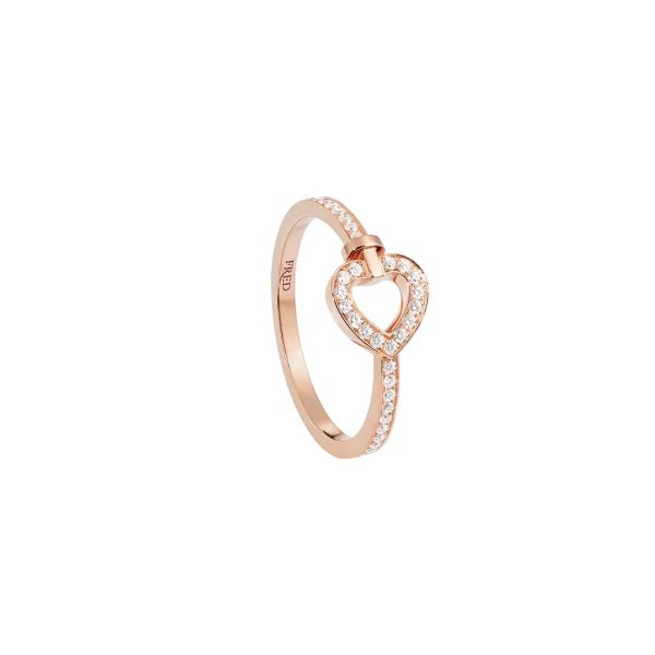 Fred Pretty Woman mini ring in rose gold and diamonds