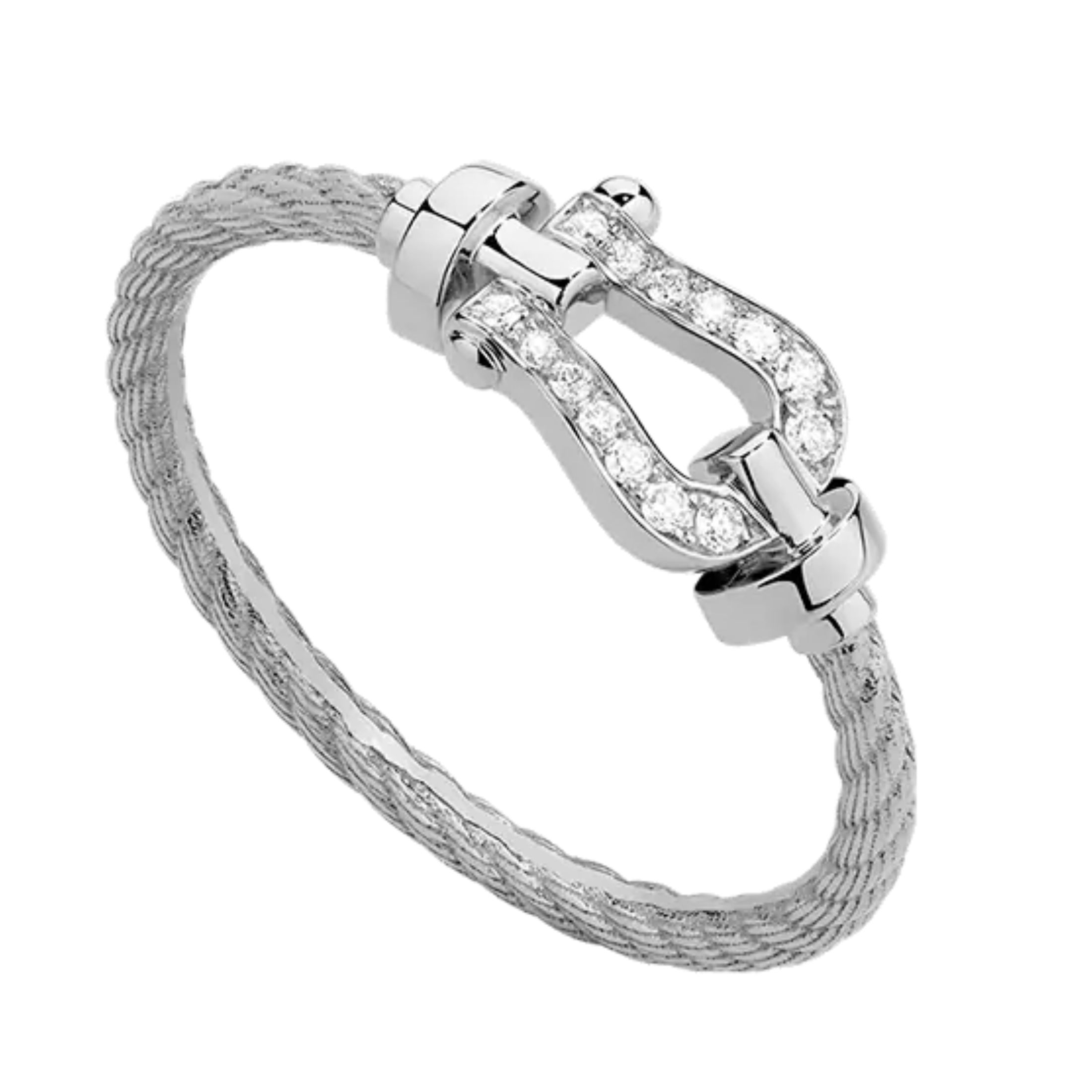 Bague FRED Force 10 PM or blanc diamants Lepage