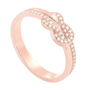 Bague Fred Chance Infinie en or rose et diamants