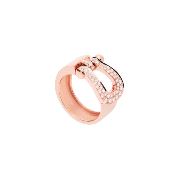 Bague Fred Force 10 Grand modèle en or rose et diamants