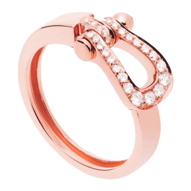 Bague Fred Force 10 Moyen modèle en or rose et diamants