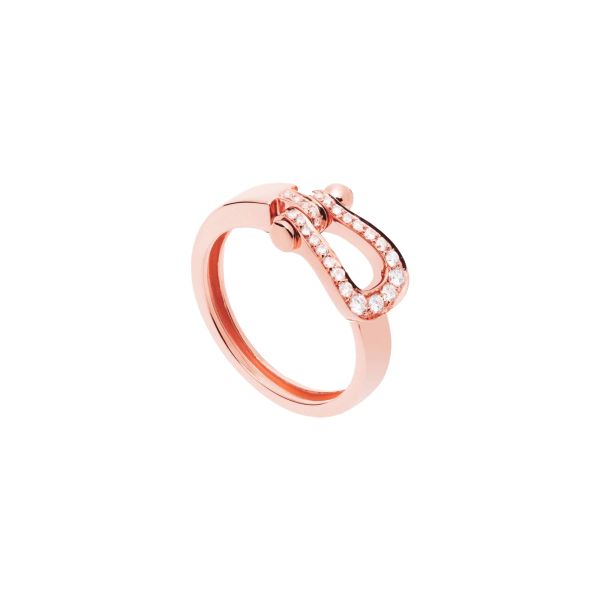 Bague Fred Force 10 Moyen modèle en or rose et diamants