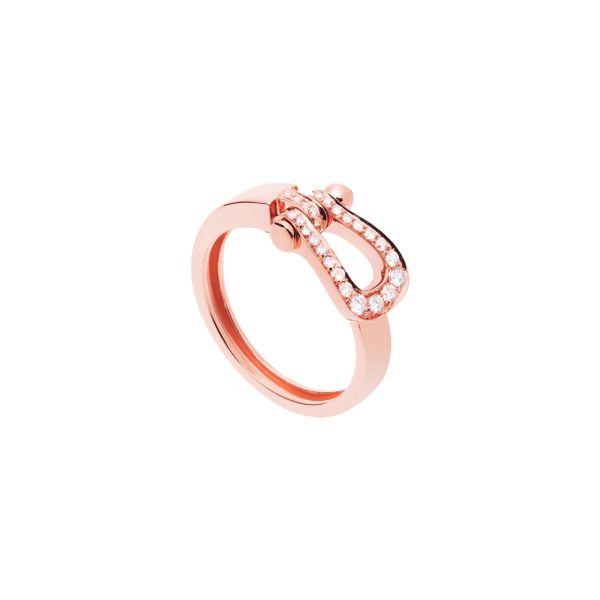 Fred Force 10 Medium Ring in Rose Gold and Diamonds