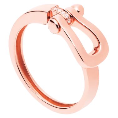 Fred Force 10 Medium Ring in Rose Gold and Diamonds