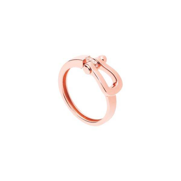 Fred Force 10 Medium Ring in Rose Gold and Diamonds