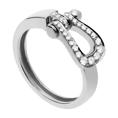 Bague Fred Force 10 Moyen modèle en or blanc et diamants
