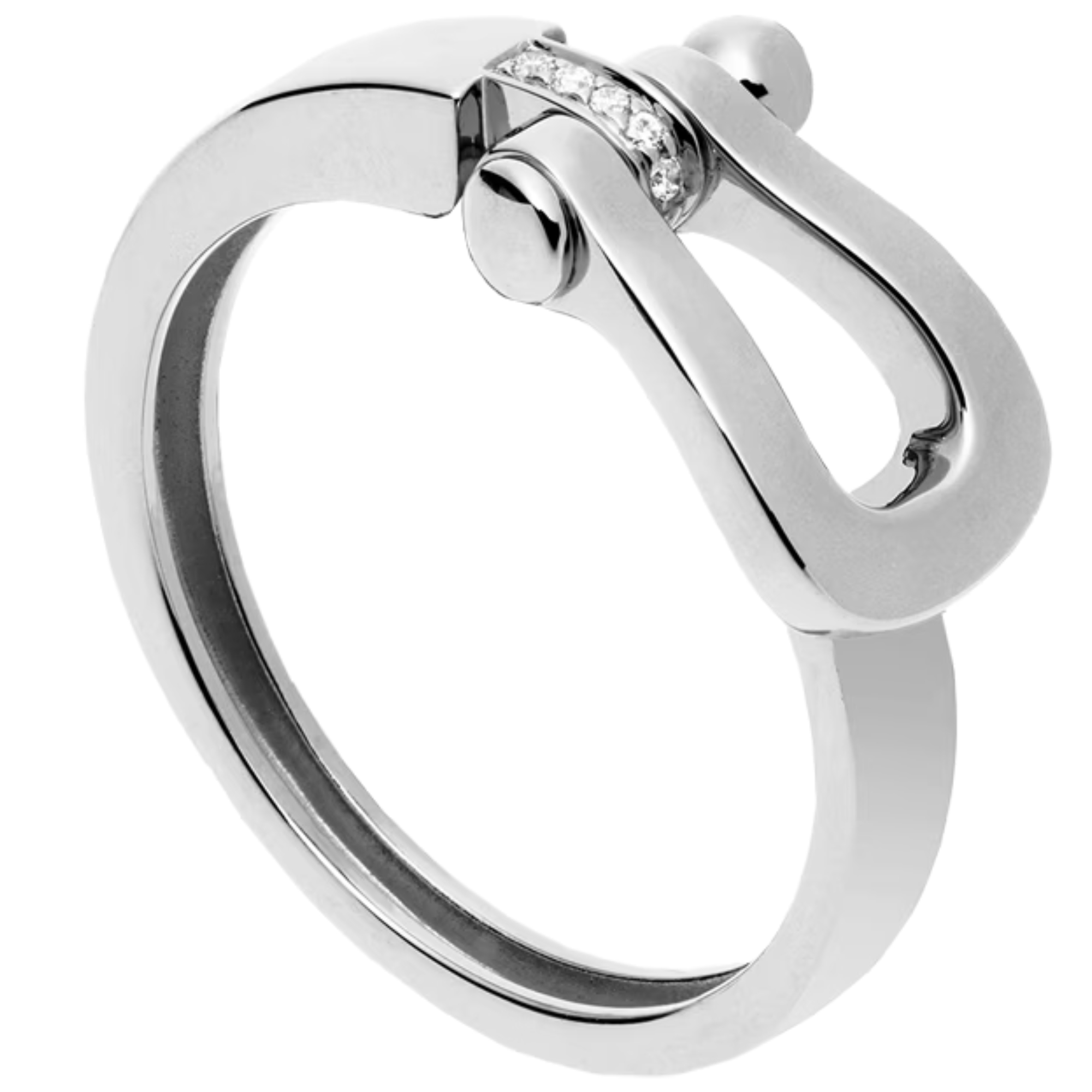 Bague Fred Force 10 moyen modèle en or blanc et diamants