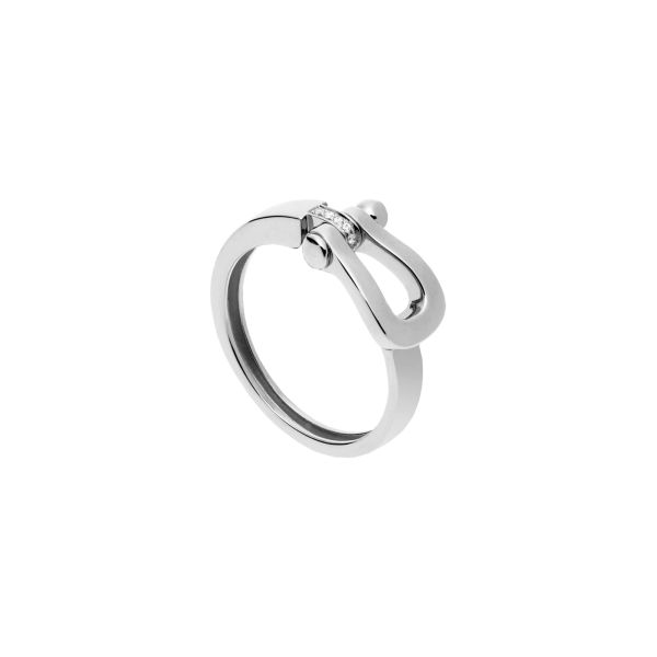 Fred Force 10 medium model ring in white gold and diamonds