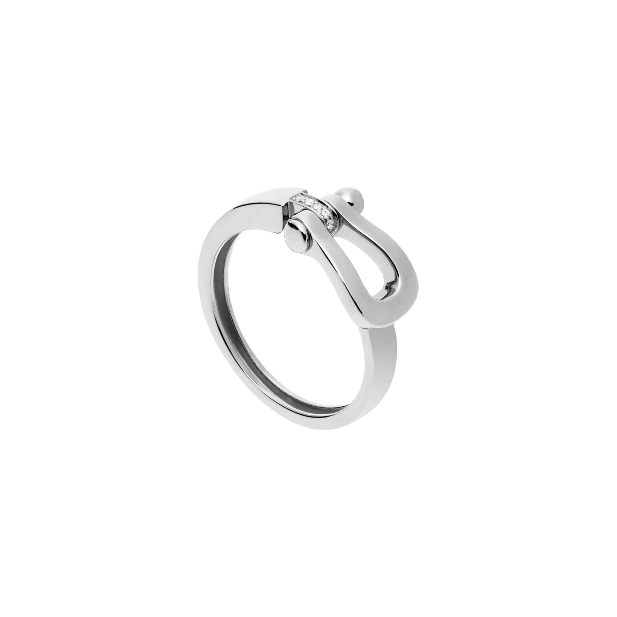 Bague Fred Force 10 moyen modèle en or blanc et diamants