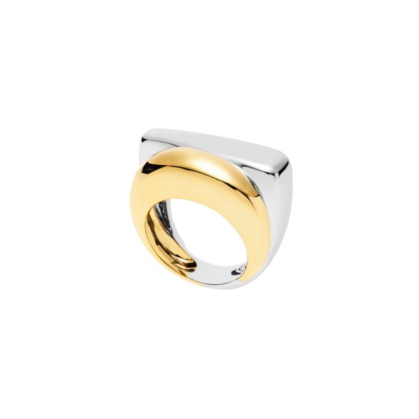 Fred Success ring medium model in 18k yellow and white gold