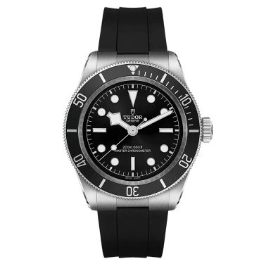 Montre Tudor Black Bay METAS lunette acier disque bleu mat automatique cadran noir bracelet caoutchouc noir 41 mm M7941A1A0NU-00
