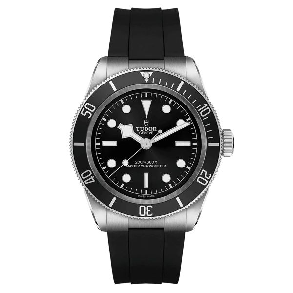 Montre Tudor Black Bay METAS lunette acier disque bleu mat automatique cadran noir bracelet caoutchouc noir 41 mm M7941A1A0NU-00