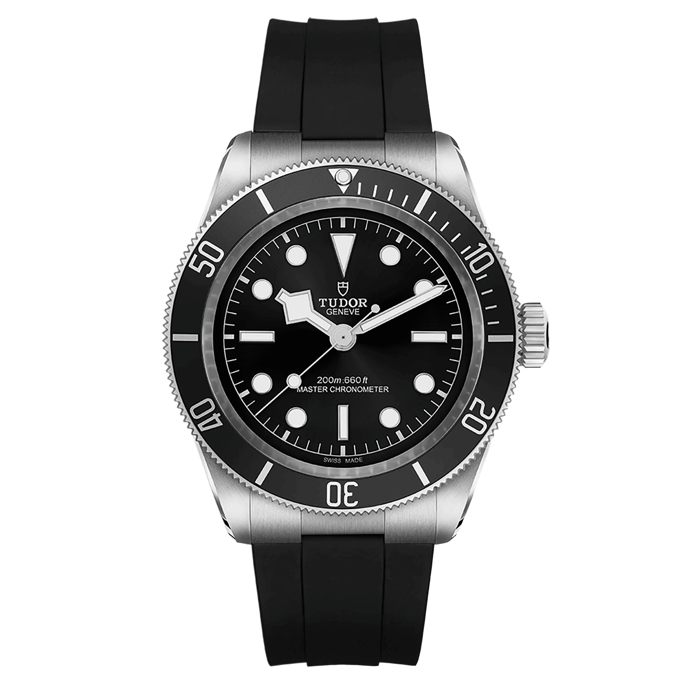 Montre Tudor Black Bay METAS lunette acier disque bleu mat automatique cadran noir bracelet caoutchouc noir 41 mm M7941A1A0NU-00