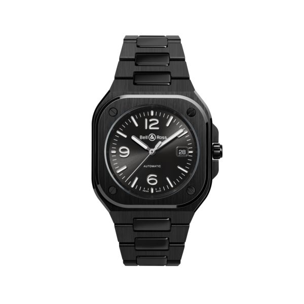 Montre Bell & Ross BR 05 Black Ceramic automatique cadran noir bracelet céramique 41 mm