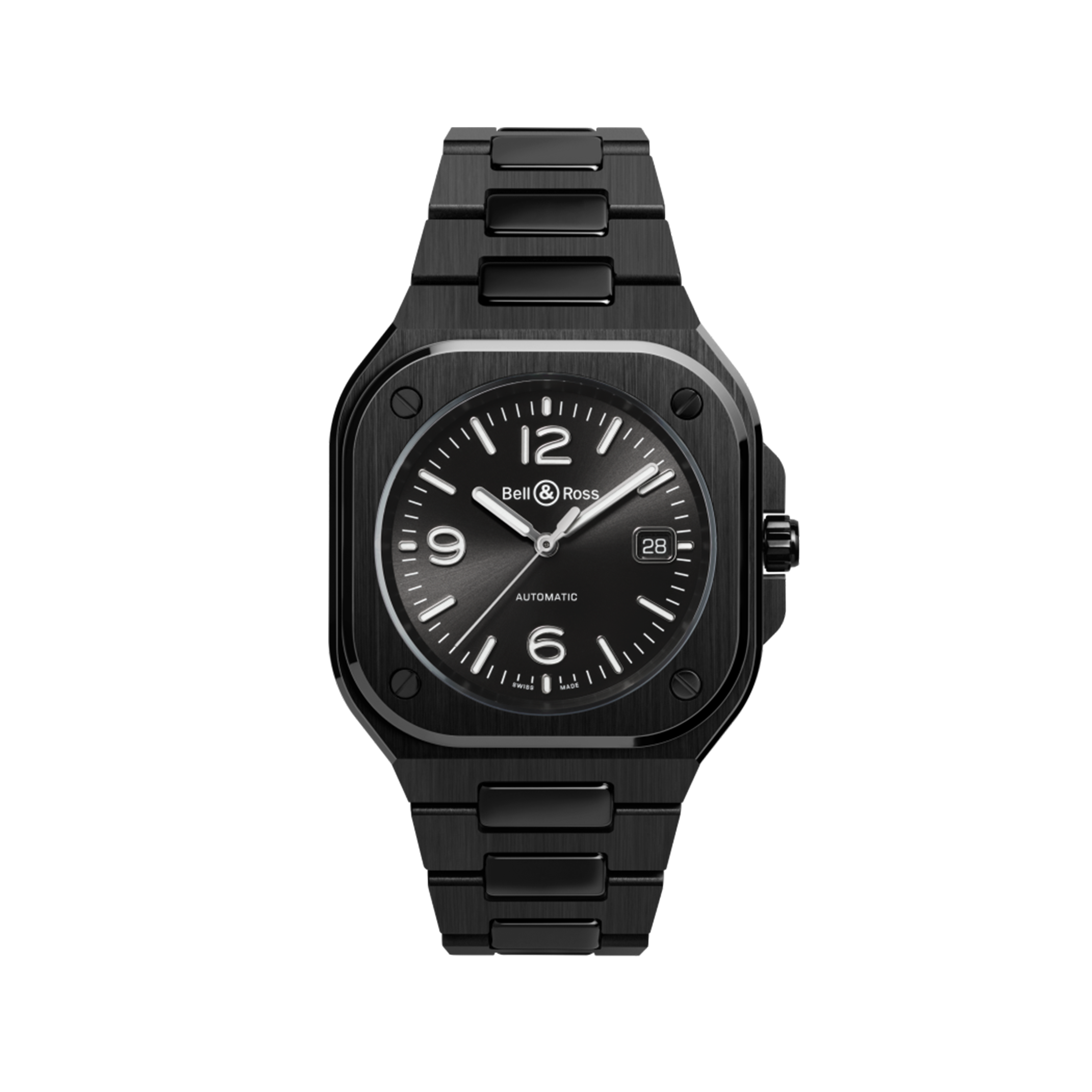 Montre Bell & Ross BR 05 Black Ceramic automatique cadran noir bracelet céramique 41 mm