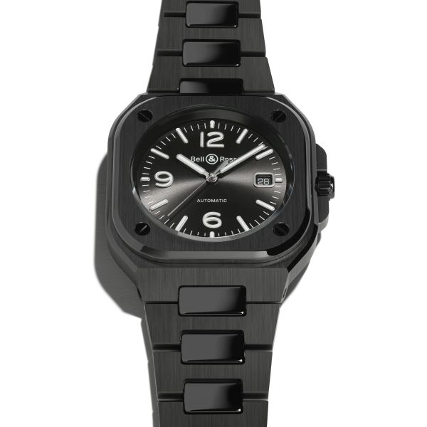 Montre Bell & Ross BR 05 Black Ceramic automatique cadran noir bracelet céramique 41 mm