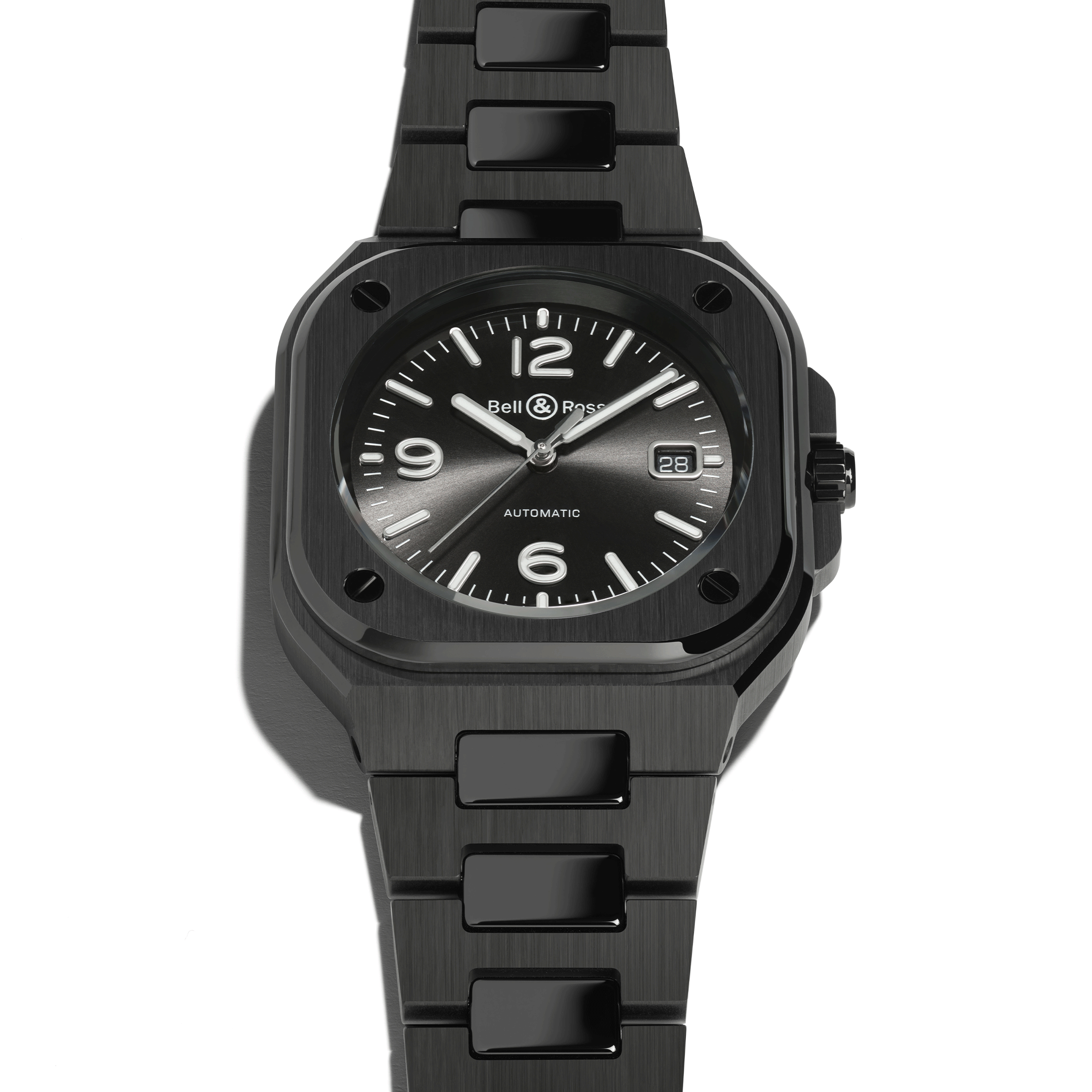 Montre Bell & Ross BR 05 Black Ceramic automatique cadran noir bracelet céramique 41 mm