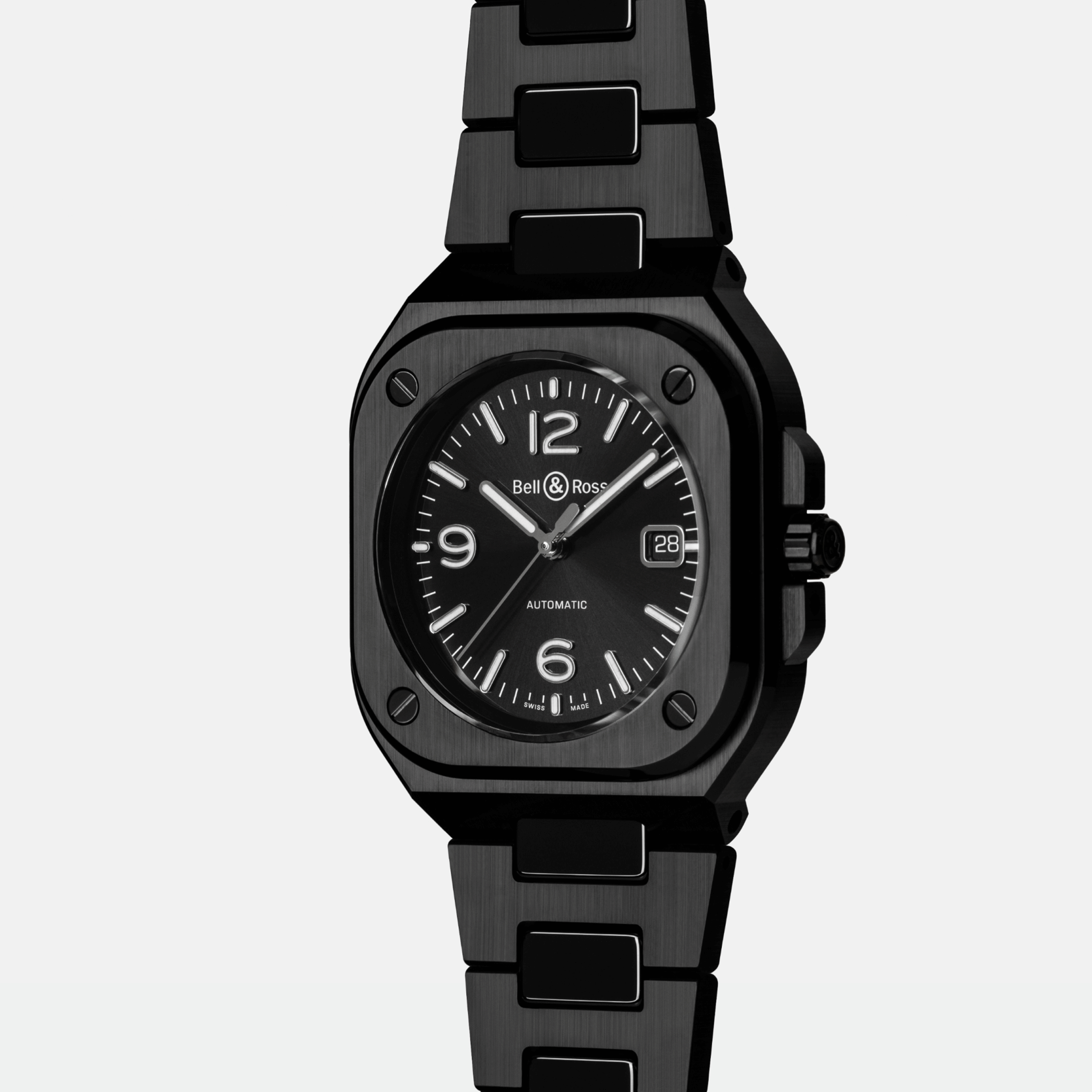 Montre Bell & Ross BR 05 Black Ceramic automatique cadran noir bracelet céramique 41 mm