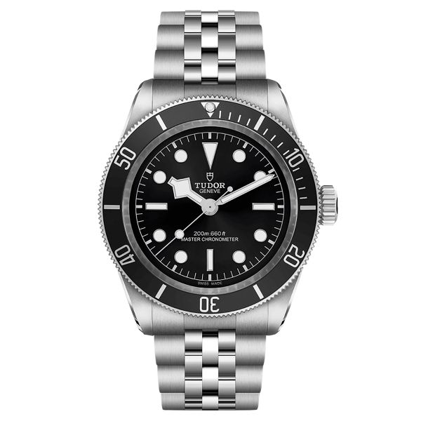 Montre Tudor Black Bay METAS automatique lunette noire cadran noir bracelet acier cinq mailles 41 mm M7941A1A0NU-0003