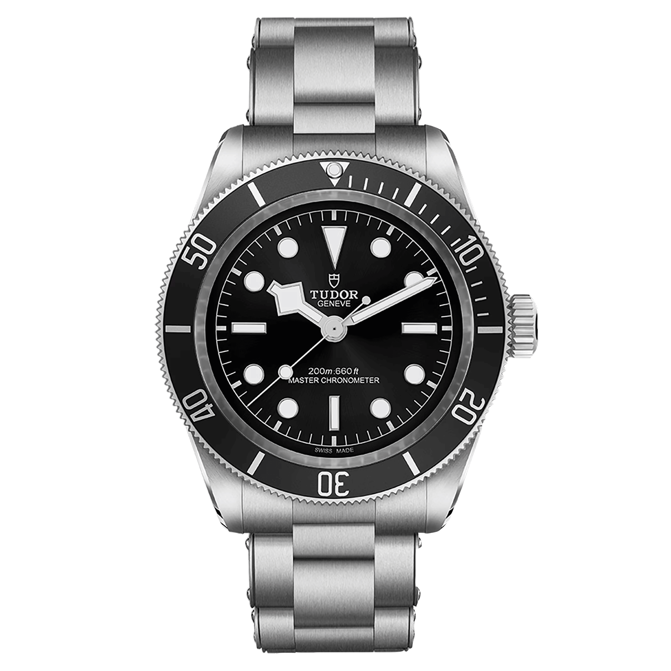 Montre Tudor Black Bay METAS automatique lunette noire cadran noir bracelet acier trois mailles 41 mm M7941A1A0NU-0001