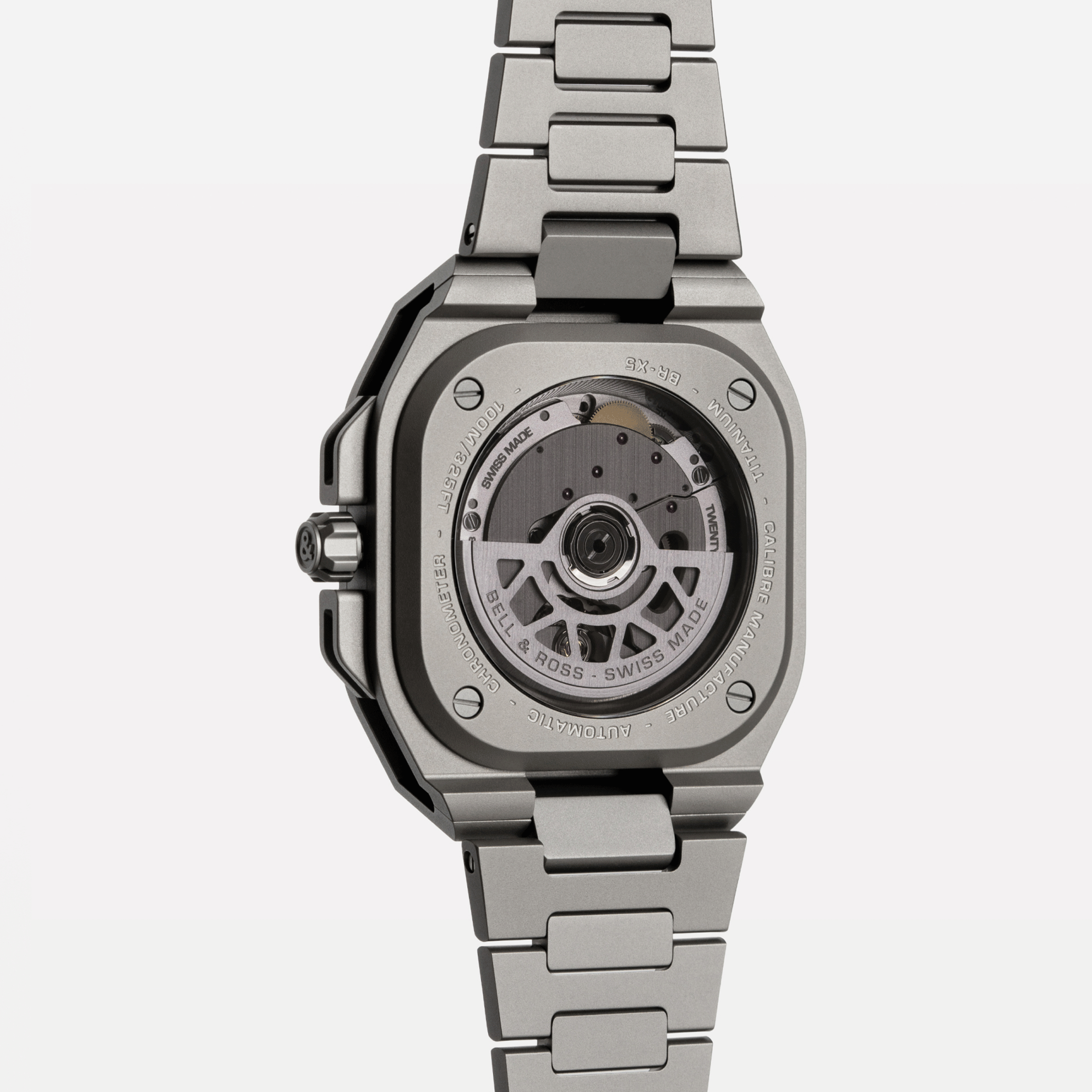 Montre Bell & Ross BR-X5 Black Titanium automatique cadran noir bracelet titane 41 mm