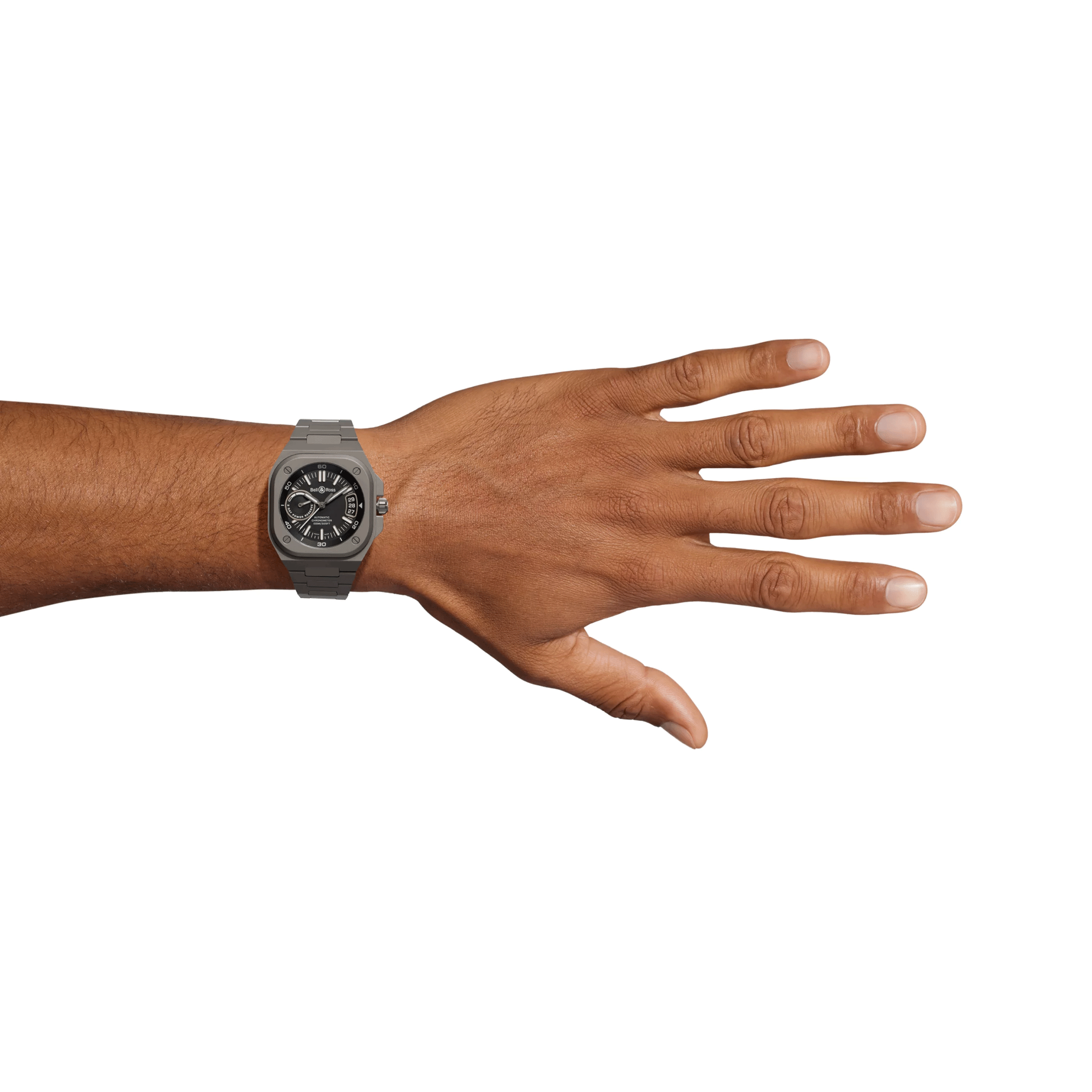 Montre Bell & Ross BR-X5 Black Titanium automatique cadran noir bracelet titane 41 mm