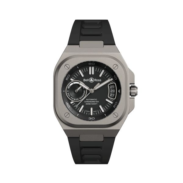 Bell & Ross BR-X5 Black Titanium automatic black dial rubber strap 41 mm