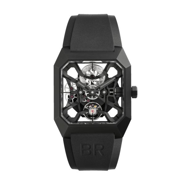 Montre Bell & Ross BR 03 Cyber Ceramic automatique bracelet caoutchouc 42 mm