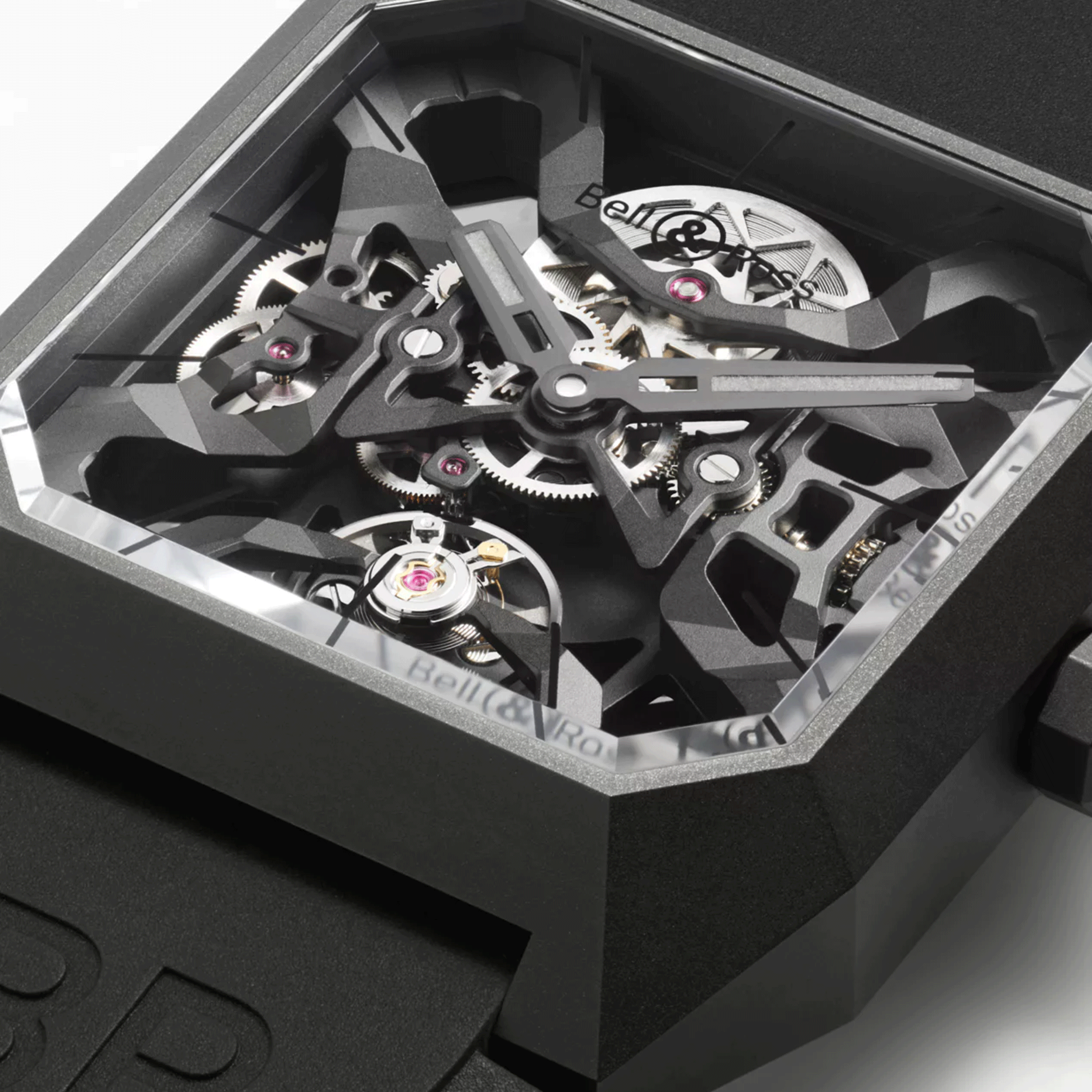 Montre Bell & Ross BR 03 Cyber Ceramic automatique bracelet caoutchouc 42 mm