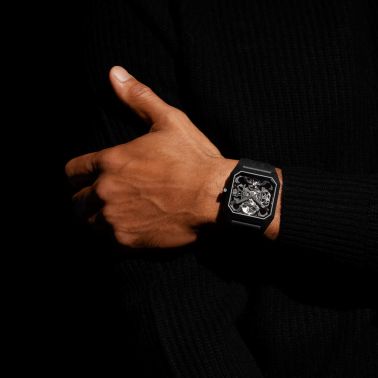 Montre Bell & Ross BR 03 Cyber Ceramic automatique bracelet caoutchouc 42 mm