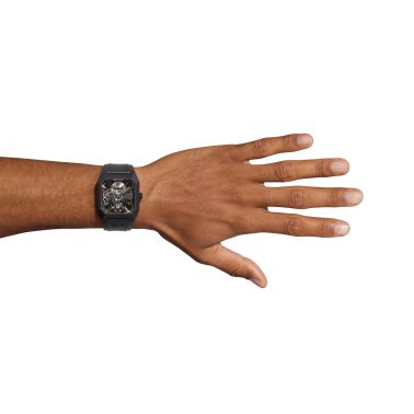 Montre Bell & Ross BR 03 Cyber Ceramic automatique bracelet caoutchouc 42 mm
