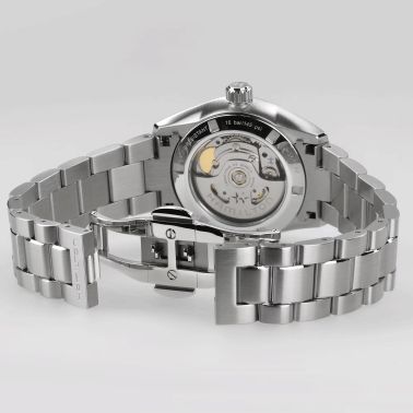 Hamilton Jazzmaster Performer automatic watch silver dial steel bracelet 34 mm H36105150