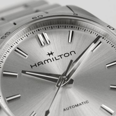 Hamilton Jazzmaster Performer automatic watch silver dial steel bracelet 34 mm H36105150