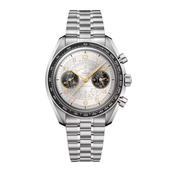 Omega Speedmaster Chronoscope "Paris 2024" Olympic Games Mechanical Chronograph silver dial steel bracelet 43 mm