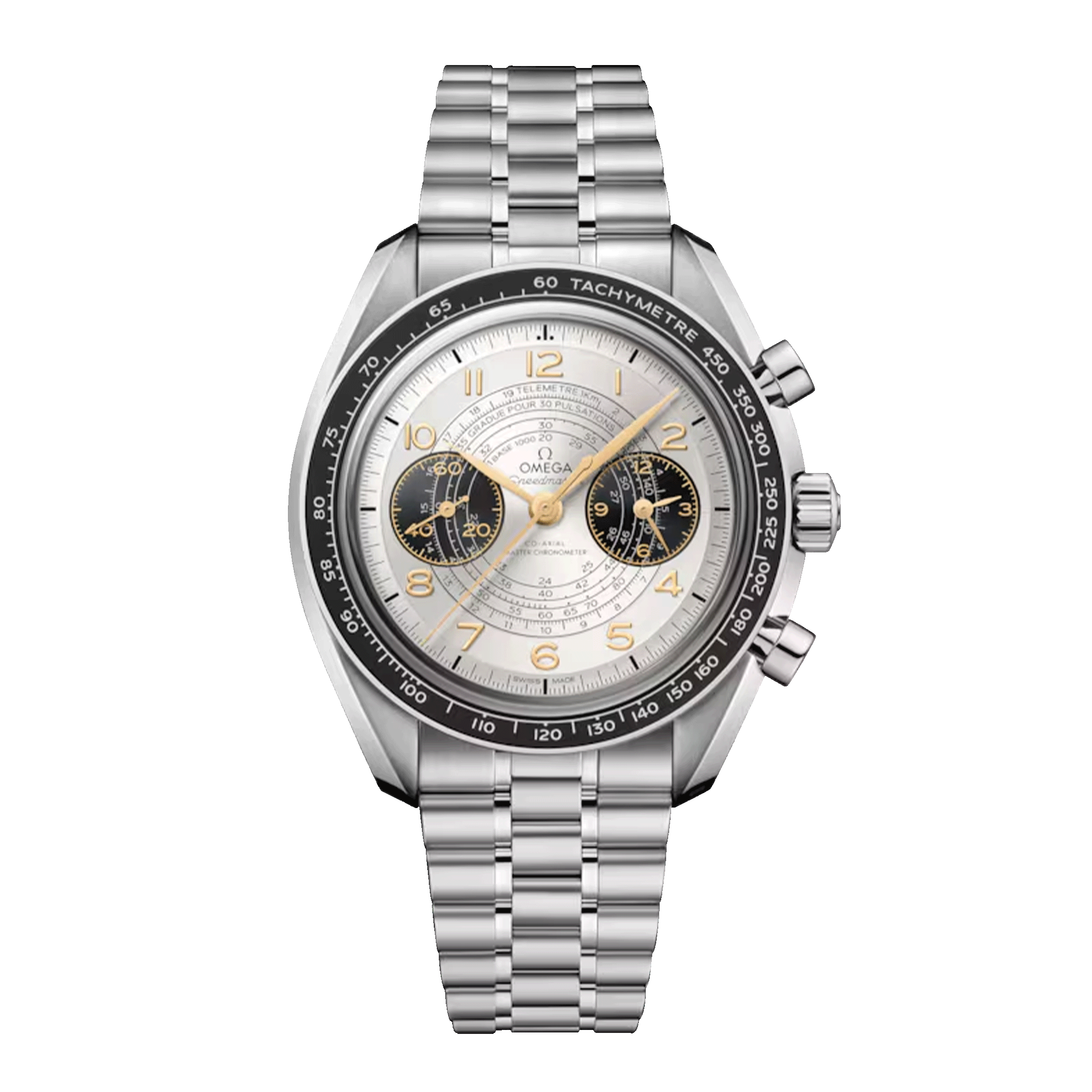Omega Speedmaster Chronoscope "Paris 2024" Olympic Games Mechanical Chronograph silver dial steel bracelet 43 mm