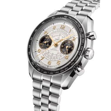 Omega Speedmaster Chronoscope "Paris 2024" Olympic Games Mechanical Chronograph silver dial steel bracelet 43 mm