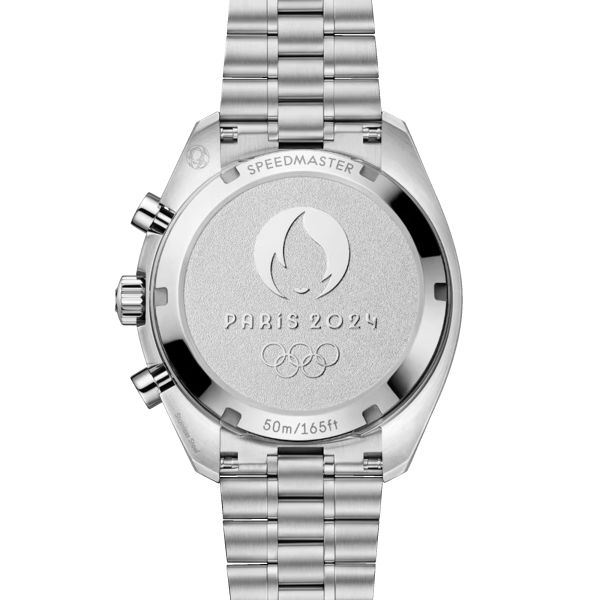 Omega Speedmaster Chronoscope "Paris 2024" Olympic Games Mechanical Chronograph silver dial steel bracelet 43 mm