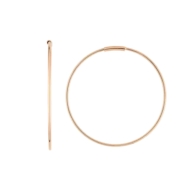 Créoles Ginette NY Circles en or rose