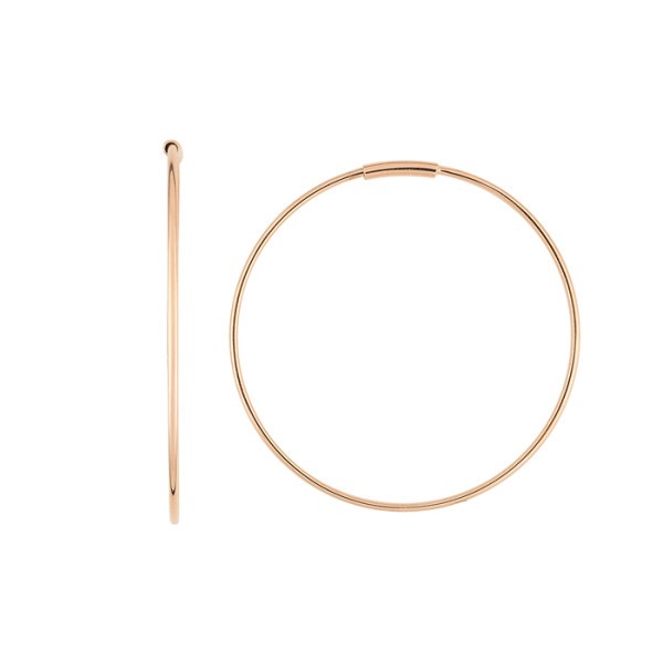 Créoles Ginette NY Circles en or rose