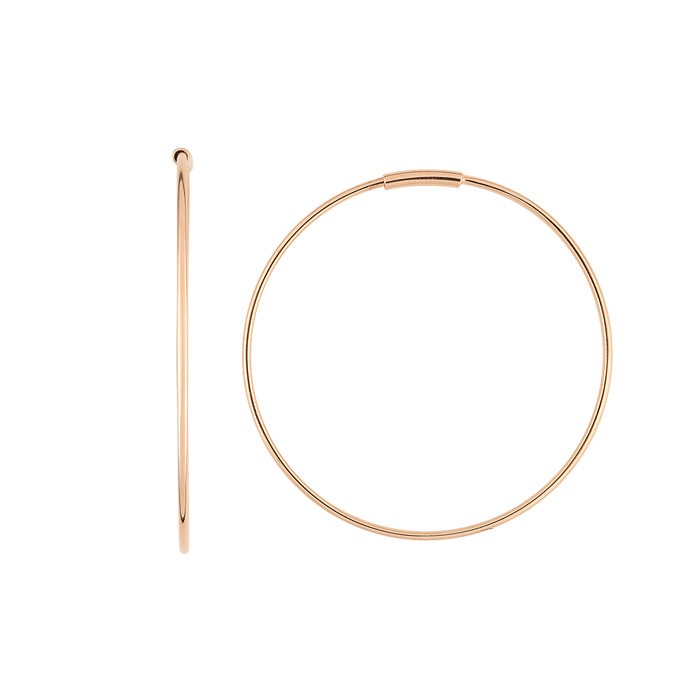 Créoles Ginette NY Circles en or rose