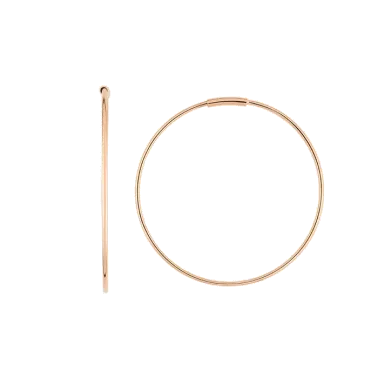 Créoles Ginette NY Circles en or rose