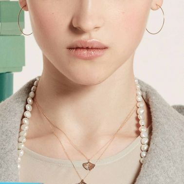 Créoles Ginette NY Circles en or rose